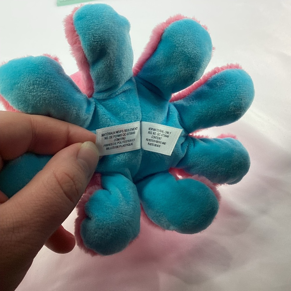 Ty Beanie Boos SHELDON the Octopus 6" Pink Blue Plush Toy 2024 Stuffed Animal - Picture 12 of 13